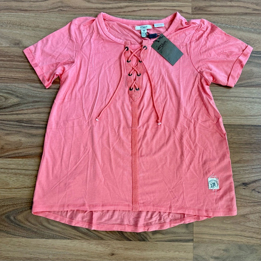 Silver Jeans Coral Top
